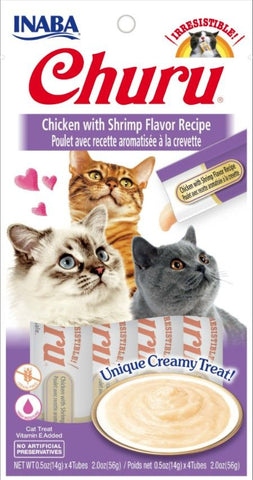Inaba Churu Chicken with Shrimp Flavor Recipe Creamy Cat Treat