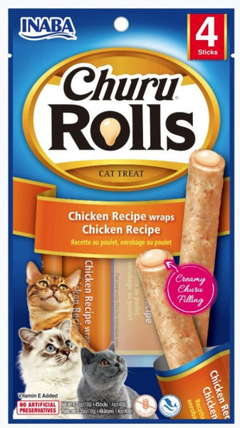 Inaba Churu Rolls Cat Treat Chicken Recipe wraps Chicken Recipe