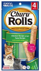 Inaba Churu Rolls Cat Treat Chicken Recipe wraps Tuna Recipe