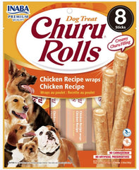Inaba Churu Rolls Dog Treat Chicken Recipe wraps Chicken Recipe