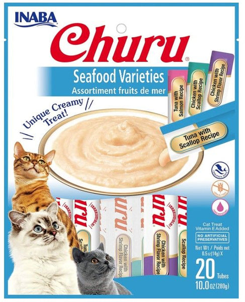 Inaba Churu Seafood Varieties Creamy Cat Treat