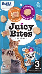 Inaba Juicy Bites Cat Treat Scallop and Crab Flavor