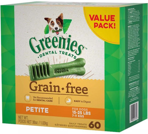 Greenies Grain Free Petite Dental Dog Treat