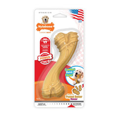 Nylabone Essentials Power Chew Curvy Bone Peanut Butter Flavor Large