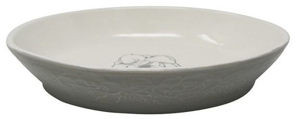Pioneer Pet Ceramic Bowl Magnolia Oval 8.2" x 1.4"
