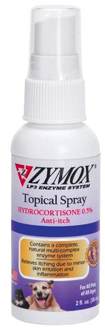 Zymox Topical Spray with Hydrocortisone for Dogs and Cats