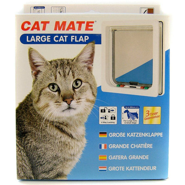 Cat Mate 4-Way Locking Self Lining Door-Large Cat Small Dog