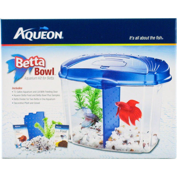 Aqueon Betta Bowl Starter Kit - Blue