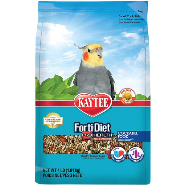 Kaytee Forti-Diet Pro Health Cockatiel Food with Safflower