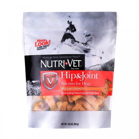 Nutri-Vet Hip & Joint Biscuits for Dogs - Regular Strength