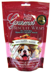Loving Pets Gourmet Sweet Potato Biscuit & Chicken Wraps