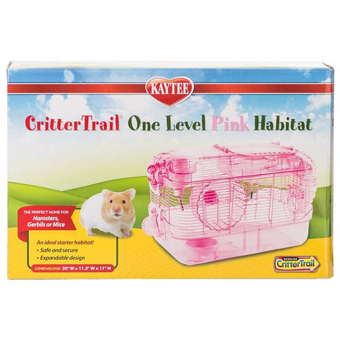 Kaytee CritterTrail One Level Habitat - Pink