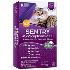 Sentry PurrScriptions Plus Flea & Tick Control for Cats & Kittens
