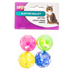 Spot Slotted Balls with Bells Inside Cat Toys