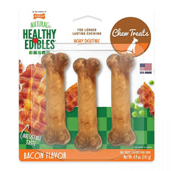 Nylabone Healthy Edibles Wholesome Dog Chews - Bacon Flavor