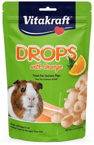 Vitakraft Drops with Orange for Pet Guinea Pigs