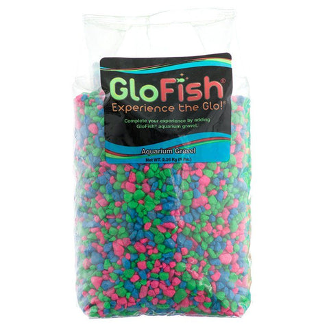GloFish Aquarium Gravel - Pink, Green & Blue Mix