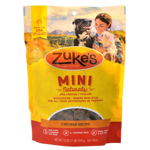 Zukes Mini Naturals Dog Treat - Roasted Chicken Recipe