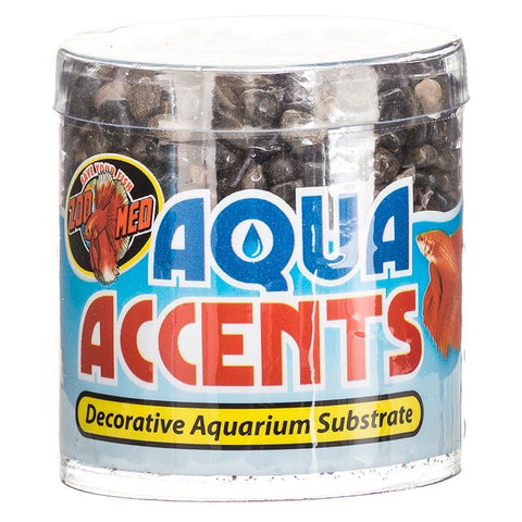 Zoo Med Aquatic Aqua Accents Aquarium Substrate - Dark River Pebbles