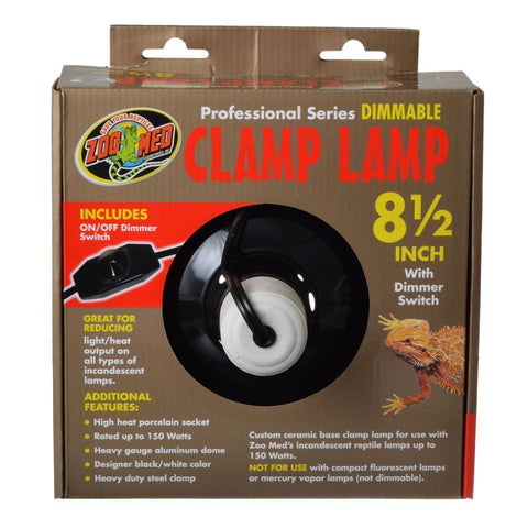 Zoo Med Professional Series Dimmable Clamp Lamp - Black