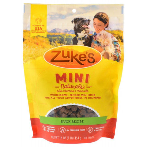 Zuke's Mini Naturals Moist Dog Treats - Delicious Duck Recipe