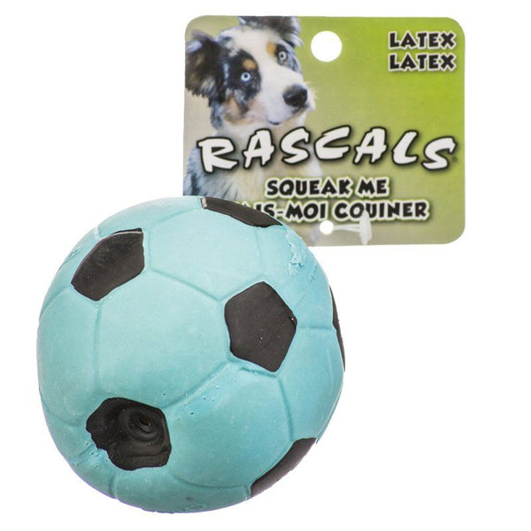 Rascals Latex Soccer Ball for Dogs - Blue
