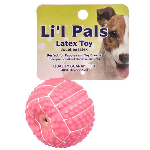 Lil Pals Latex Mini Volleyball for Dogs - Pink