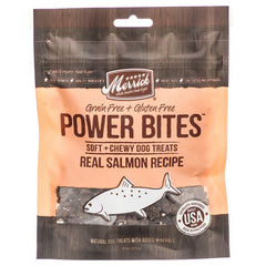 Merrick Power Bites Soft & Chewy Dog Treats - Real Salmon Recipe