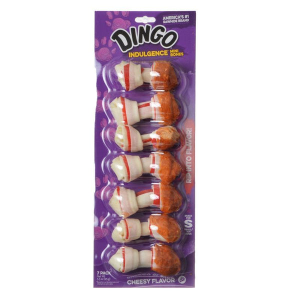 Dingo Indulgence Cheese Flavor Meat & Rawhide Chews (No China Sourced Ingredients)