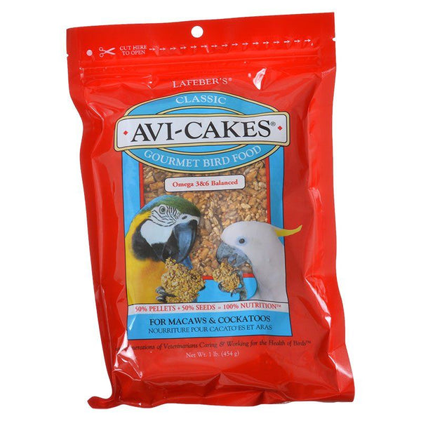 Lafeber Classic Avi-Cakes Gourmet Macaw & Cockatoo Food