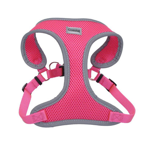 Coastal Pet Comfort Soft Reflective Wrap Adjustable Dog Harness - Neon Pink
