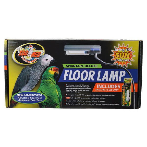 Zoo Med Avian Sun Deluxe Floor Lamp with 5.0 UVB Lamp