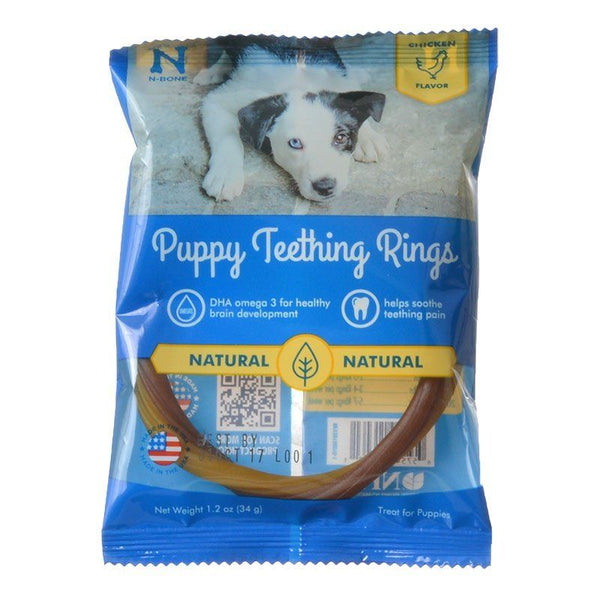 N-Bone Puppy Teething Ring - Chicken Flavor