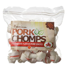 Pork Chomps Premium Pork Knotz - Bacon Flavor