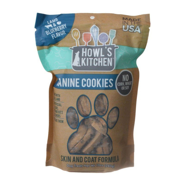 Howl's Kitchen Canine Cookies Skin & Coat Formula - Lamb & Blueberry Flavor