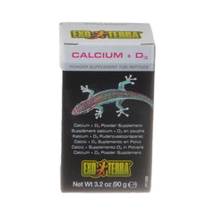 Exo-Terra Calcium + D3 Powder Supplement for Reptiles