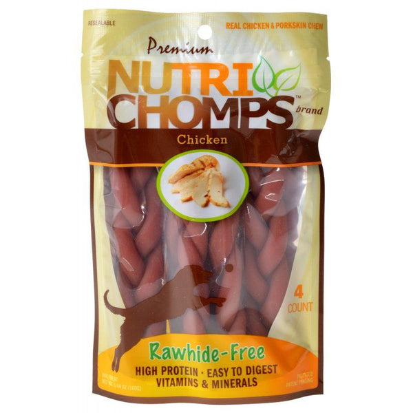 Premium Nutri Chomps Chicken Flavor Braids