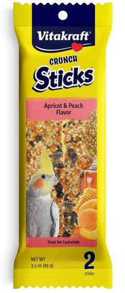 Vitakraft Crunch Sticks Apricot & Peach Cockatiel Treats