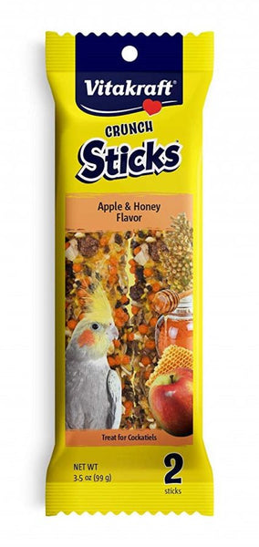 Vitakraft Crunch Sticks Apple & Honey Cockatiels Treats