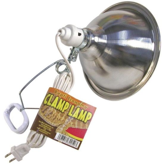 Zoo Med Economy Chrome Clamp Lamp with 8.5 Inch Dome