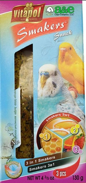 A&E Cage Company Smakers Parakeet Variety Treat Sticks