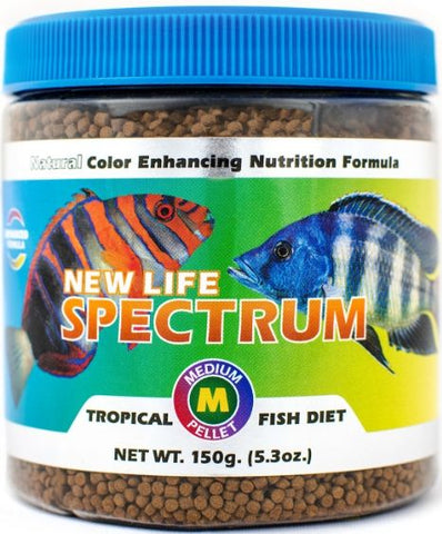 New Life Spectrum Tropical Fish Food Medium Sinking Pellets