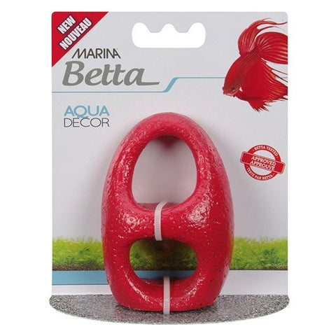 Marina Betta Aqua Decor - Red Stone Archway