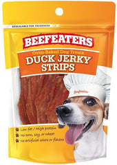 Beafeaters Oven Baked Duck Jerky Strips for Dogs