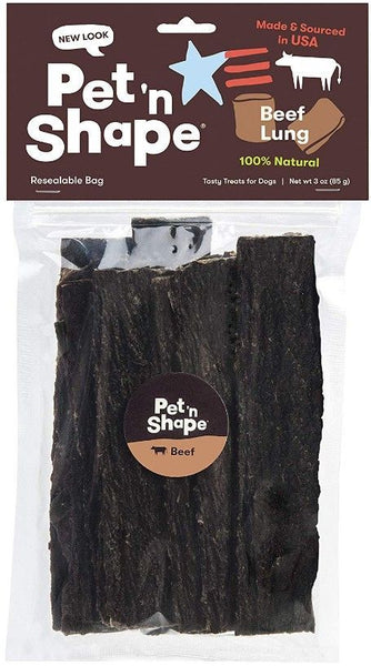 Pet 'n Shape Natural Beef Lung Strips Dog Treats
