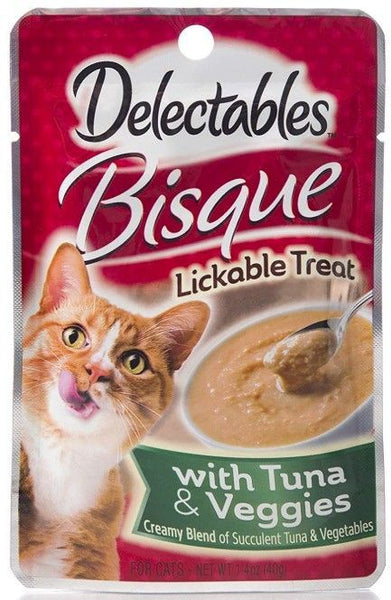 Hartz Delectables Bisque Lickable Treat for Cats - Tuna & Veggies