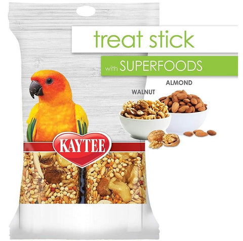 Kaytee Superfoods Avian Treat Stick - Walnut & Almonds