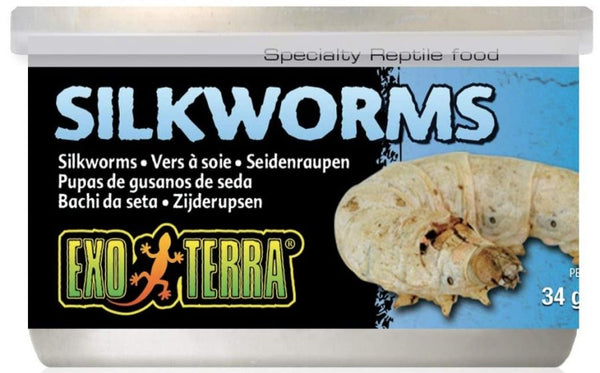 Exo Terra Canned Silkworms Specialty Reptile Food