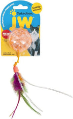 JW Pet Cataction Catnip Infused Lattice Ball Cat Toy With Tail