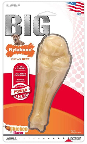 Nylabone Turkey Leg Power Chew Extra Durable Dog Chew Toy Chicken Flavor